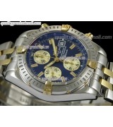 Breitling Choromat Evoluliton V3 Chronograh - Blue Dial - Bi Tone