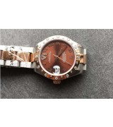 Rolex Datejust Swiss Automatic Watch Women Watch Brown Dial