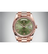 Rolex Day-Date 228235-0025 Swiss Automatic Watch Green Dial Presidential Bracelet 40MM