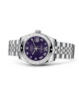 Rolex Datejust Ladies 178344-0002 Swiss Automatic Dark Purple Dial 31MM