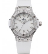 Hublot Big Bang 38mm Automatic Watch Stainless Steel White Dial