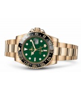 Rolex GMT-Master II 116718LN Swiss 3186 Automatic Green Dial Full Gold (Clone)