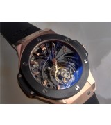 Hublot Big Bang Swiss Manual Watch Flying Tourbillon Skeleton Dial