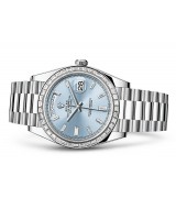 Rolex Day-Date 228396TBR Swiss 3255 Automatic Watch Ice-Blue Dial 40MM