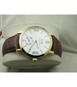 Piaget Altiplano Small Seconds Swiss 2824 Movement-Brown Strap White Dial