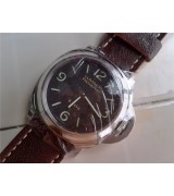 Panerai Luminor 8 Days Swiss Handwound Watch Black Dial