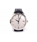 Girard Perregaux 1966 Swiss Automatic Watch-White Dial Leather Strap