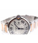 Cartier Ballon Bleu Silver Swiss ETA2836 Automatic Man Watch W69009Z3 Rose Gold