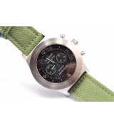 Panerai Radiomir Mare Nosturm Swiss Handwound Chronograph-Black Dial-Green Nylon Strap