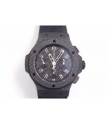 Hublot Big Bang Aero Bang Swiss Automatic Chronograph-Checkered Carbon Fiber Case-Black Rubber Strap