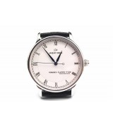 Jaquet Droz The Origine Ivory Enamel Swiss Automatic Watch-White Dial Leather Strap