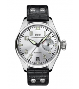 IWC Pilot Father and Son Edition Automatic Watch IW500906-Silver Dial-Black Leather Strap