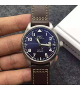 IWC Pilot Mark XVII Automatic Watch-Blue Dial Brown Leather Strap 