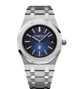 Audemars Piguet Royal Oak Jumbo 15202IP Automatic Watch Blue Dial 39mm