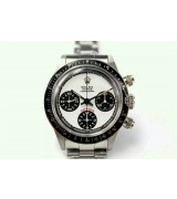 Rolex Daytona Paul Newman Chronograph-White Dial Black Subdials-Black Bezel-Stainless Steel Oyster Bracelet