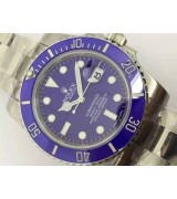 Rolex Submariner Automatic 116610LB-Luminous Blue Dial-Stainless Steal Strap