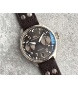 IWC Pilot 7 Days Automatic Watch-Dark Gray Dial Brown Leather