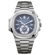 Patek Philippe Nautilus Swiss Automatic Chronograph 5980/1A-001 Blue Dial 