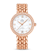 Omega De Ville Prestige-Dewdrop Automatic Watch Rose Gold  