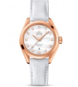 Omega Seamaster Aqua Terra 150m Ladies Watch Rose Gold 34mm