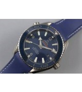 Omega Sea-master 600m Swiss Automatic Watch Rose Gold Full Blue  