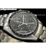 Omega Speedmaster 50th Anniversary Chronograph-Black Anniversary Dial-Stainless Steel Strap