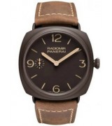 Panerai Radiomir Swiss Handwound Watch Black Dial PAM00504