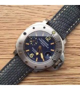 Panerai Luminor Submersible 1000m Automatic Watch Lizard Leather Strap PAM00087