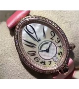 Breguet Reine De Naples Automatic Watch Pink Strap