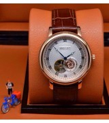 Breguet Classique Swiss Automatic Watch Original Tourbillon Pink Gold - Brown Strap