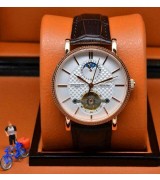 Patek Philippe Complication 369500 Automatic Tourbillon Watch Rose Gold White Dial