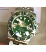 Rolex Submariner Oyster Perpetual Date 116610LN Swiss 3135 Automatic Watch Green Dial (Clone)