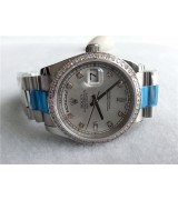 Rolex Day-Date Swiss Automatic Watch Diamonds Bezel 36MM