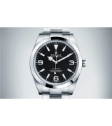 Rolex Explorer Swiss 3132 Automatic Watch Black Dial