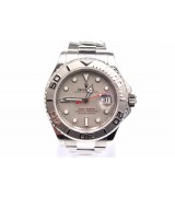 Rolex Yachtmaster II Swiss ETA-Silver Grey Dial White Dot markers-Stainless Steel Oyster Strap
