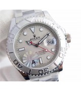 Rolex Yacht-Master 2836 Automatic Watch Silver Gray Dial (Clone)