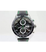 Tag Heuer Carrera Calibre 16 Day Date Automaitc Chronograph Singapore 2008 F1 Limited Edition-Leather Strap