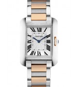 Cartier Tank Anglaise W5310043 Quartz Watch Size M