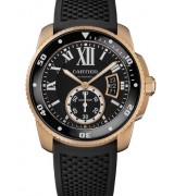 Cartier Calibre Diver W7100052 Automatic Watch Black Dial
