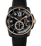 Cartier Calibre Diver W2CA0004 Automatic Watch Black Dial