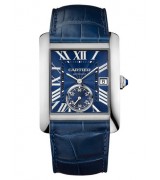 Cartier Tank MC WSTA0010 Automatic Watch Blue Dial