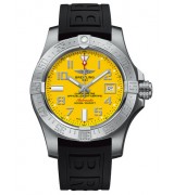 Breitling Avenger II Seawolf Swiss Automatic Watch Yellow Dial 45mm