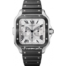 Cartier Santos WSSA0017Automatic Chronograph White Dial 43.3mm