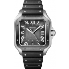 Cartier Santos wssa0037 Automatic Steel Watch Gray Dial 39.8mm