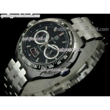 Tag Heuer SLR Calibre 17 100M Automatic Chronograph-Black Dial-Stainless Steel Bracelet