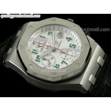 Audemars Piguet Royal Oak Pride of Mexico Limited Edition Chronograph-White Checkered Dial-Black Leather Bracelet