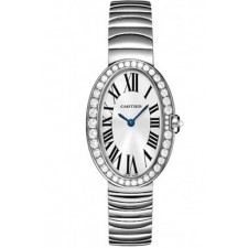 Cartier Baignoire Silver Swiss Quartz Ladies Watch WB520006