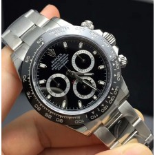 Rolex Daytona Swiss Replica Watch 116500LN-0002 Black Dial 40mm (Super Model)