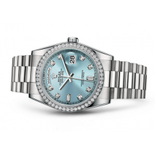 Rolex Day-Date 118346 Swiss Automatic Watch Ice-Blue Dial 36MM