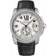 Cartier Calibre de Cartier Silver Swiss 2824 Automatic Man Watch WF100003